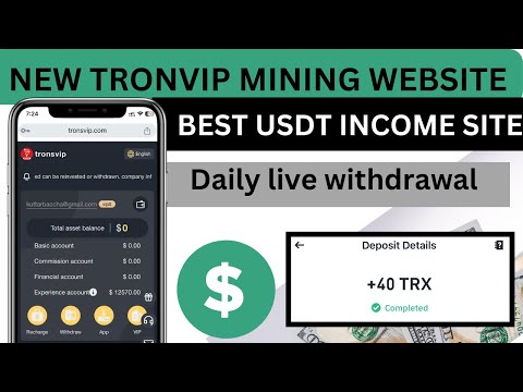 Best trx tronsvip mining site | Daily income website | longtime profit site | very trusted trx site