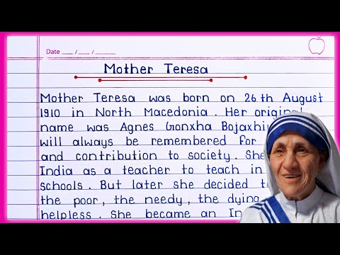 Essay on Mother Teresa in English || Mother Teresa essay writing || Mother Teresa biography ||