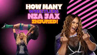 HOW MANY WRESTLERS NIA JAX INJURED?