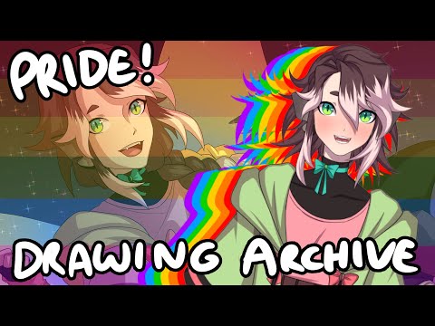 [Vtuber] PRIDE MONTH! Drawing for the guys gals and nonbinary pals (hey that's me!) [STREAM ARCHIVE]