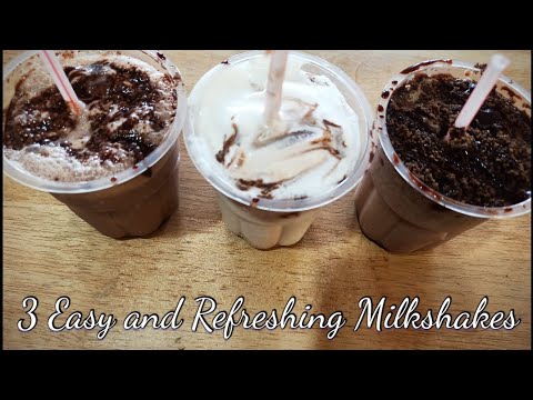 3 Easy and Refreshing Milkshakes in 10 mins. Oreo|Vanilla|chocolate