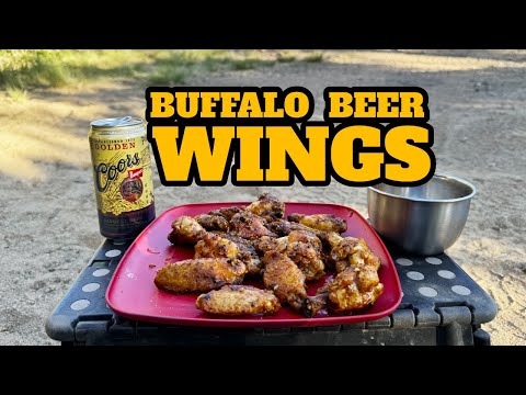 Buffalo Beer Wings In The Skillet - Camp Cookin