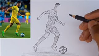 Realistic Cristiano Ronaldo Portrait Drawing for Beginners