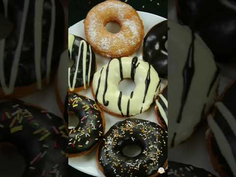 NO EGG, NO OVEN EASY DONUT RECIPE 😋 👌 || How to make donuts at home || Chocolate donuts recipe