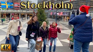 Sweden: Stockholm on Boxing Day - 4K Walking Tour