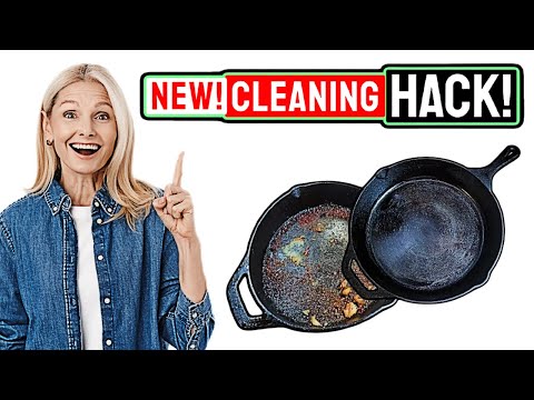 The Must-See 90-Second Cast Iron Skillet Cleaning Technique!