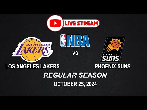 NBA LIVE! LAKERS vs SUNS | NBA REGULAR SEASON | October 25, 2024 | NBA2K24 Simulation Only