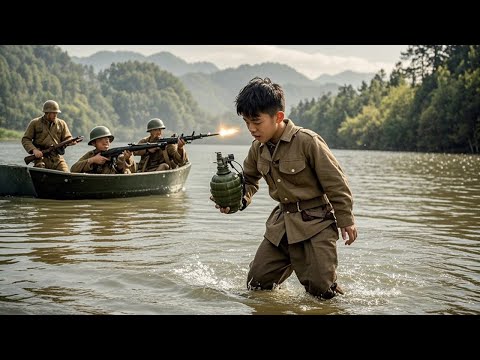 The stupid boy threw a grenade into the water and exploded the ambushing Japanese troops.