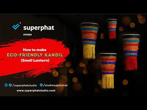 How to make Paper Cup Kandil | Eco Friendly | Diwali Lantern | Superphat Studio