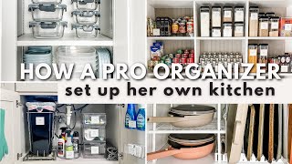 BUDGET FRIENDLY KITCHEN ORGANIZATION TOUR 2023 | Kitchen organization ideas used by a pro organizer