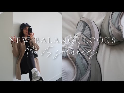 How to Style New Balance Sneakers for Spring: 990 v5 Sneakers | Haley Estrada