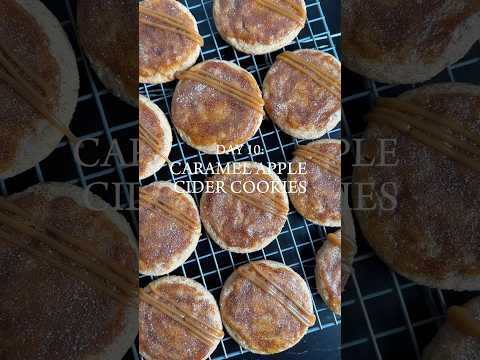 Day 10: Caramel Apple Cider Cookies #fallbaking #recipe #baking #cookies #applerecipes