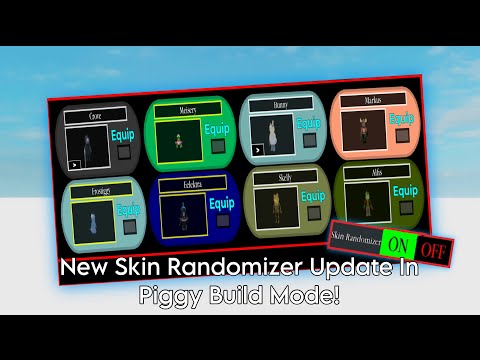 New Skin Randomizer Update In Roblox Piggy Build Mode!