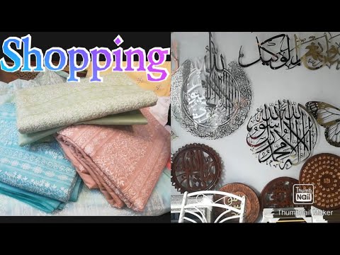 eid shopping 😵🥴and home decoration vlog |Allah wala market |jama market #shoppingvlog #karachimarket