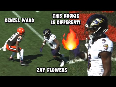 Zay Flowers Vs Denzel Ward 🔥 HE’S DIFFERENT! 👀 (WR Vs CB) Ravens Vs Browns 2023 highlights