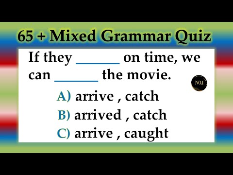 65 + test - English Mixed Quiz | English Grammar - All Tenses Quiz in English | No.1 Quality English