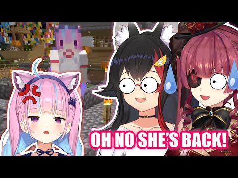 Aqua Went Back After Marine Said she wants To Join Shiranui Kensetsu【Hololive English Sub】