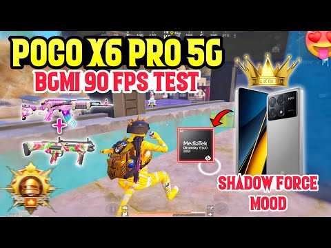 POCO X6 PRO BGMI 90 FPS TEST🥵