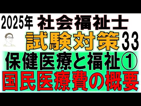 社会福祉士試験対策33【保健医療と福祉①国民医療費の概要】