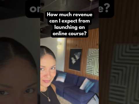 How much revenue can I expect from launching an online course?