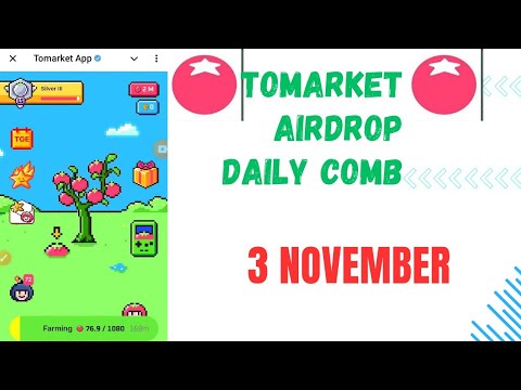 🍅Tomarket Airdrop Combo 3 November | Tomarket Daily Combo Today | Tomarket Secret Combo Today