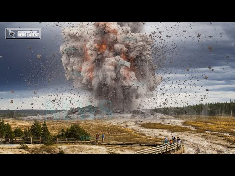 Horrible Today: Live Camera 2nd Erupted Geyser Basin At Yellowstone Park Hot Spring! New Year's 2025