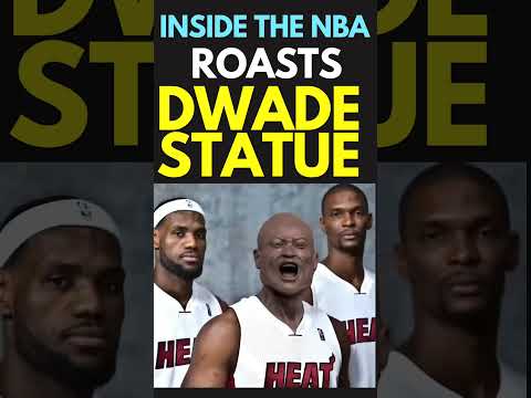 😆 The D-WADE Statue gets Roasted! #nba #nbahighlights #espn #short #trending #shorts