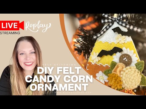 DIY Halloween Ornament with Felt using Die Cuts  (Friday Live)