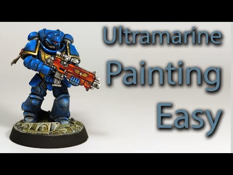 Ultramarine painting easy. Розмальовую спеймаріна фарбами ICM