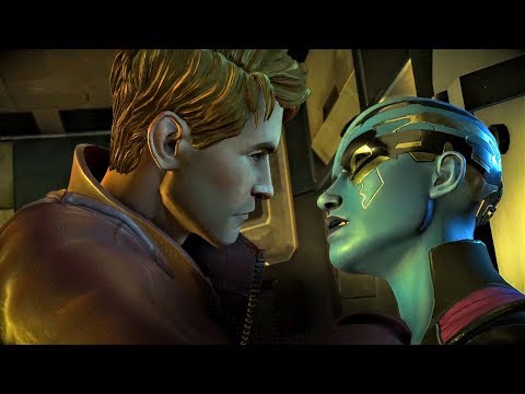 Nebula and Peter Quill Spit at Each Other: Tough Interrogation (Guardians of the Galaxy | Telltale)