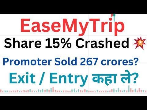 EASEMYTRIP share latest news today- Easy trip planners promoter sold & price crashed analysis 🧐