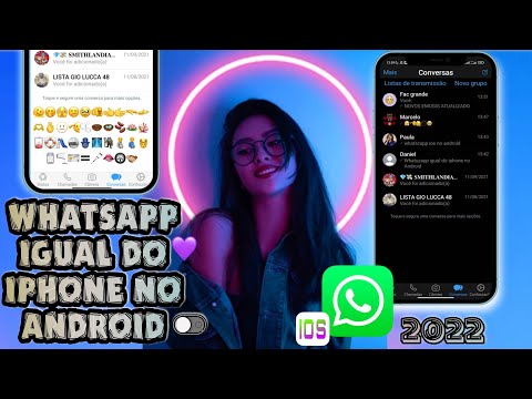 SAIU! WHATSAPP IGUAL IPHONE iOS 16 NO ANDROID 2022 🥳 Fouad iOS Nova Atualização#ios14 #whatsapp