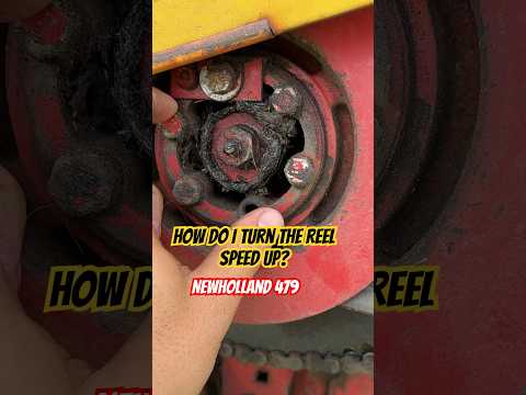 How do I turn up reel speed? Newholland 479 haybine #shortsvideo #agriculture