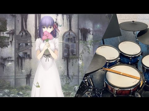 Aimer - 花の唄/hana no uta (soleil et pluie live ver) | Fate/stay night HF I | Drum Cover (with lyrics)