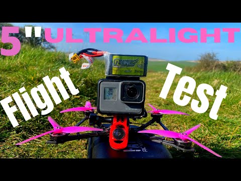 FPV Freestyle: Ultralight 5 Inch Full GoPro 850mah 4s Flight Review