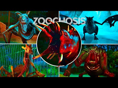 ZOOCHOSIS - Release Date Trailer + All Animals Jumpscares | ZOOCHOSIS ALL TRAILERS Secrets