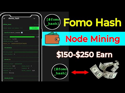 Fomo Hash Mining | Fomo hash node mining | new telegram mining