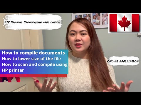 How to compile and compress | Online Spousal Sponsorship | DIY | 2022