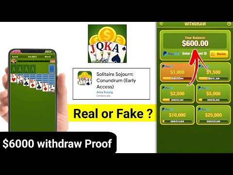 Solitaire Sojourn Conundrum App Real or Fake | Solitaire Sojourn Conundrum App withdrawal