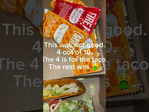 #fastfood #gross #foodie #meal #notgood #tacobell #tryit #like #share #comment #subscribe