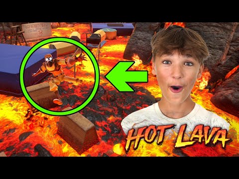 SimasGamer and SgDad Speedrunning Hot Lava!