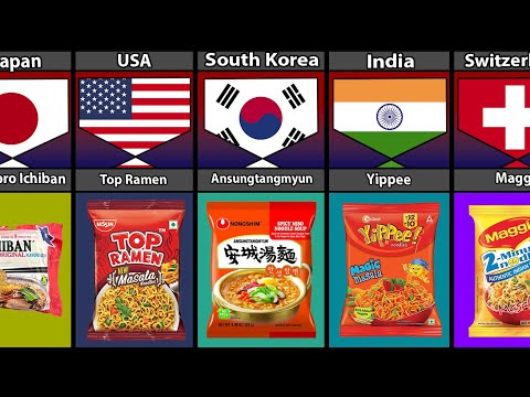 Girl's Favourite Noodles From Different Countries