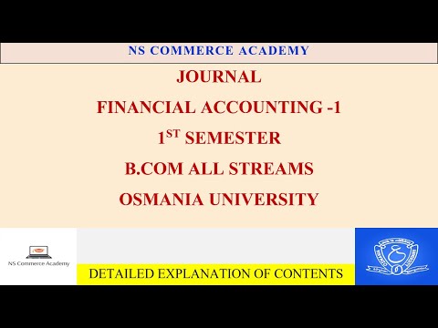 JOURNAL -FA-1 - IST SEMESTER - B.COM ALL STREAMS -OU