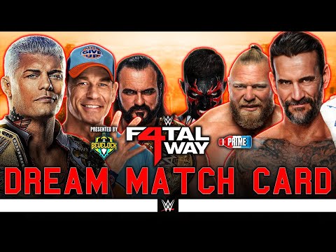 WWE Fatal 4-Way 2024 - Dream Match Card [v2]