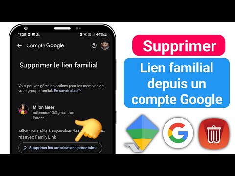 Comment supprimer Family Link d’un compte GOOGLE (2024) | Lien familial GOOGLE