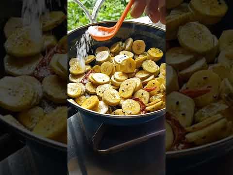 कच्चा केला फ्राय // Raw Banana Fry #short #shortvidio #shorts  #youtubeshort