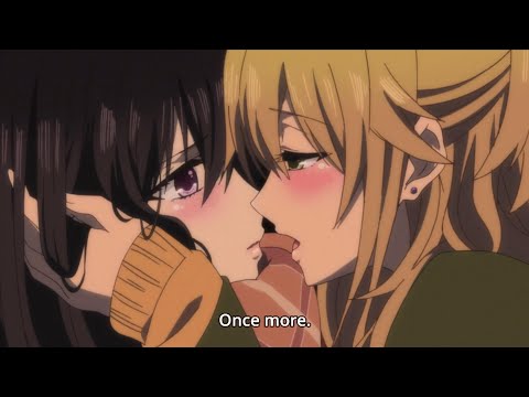 Anime girl kiss girl | Lesbian kiss