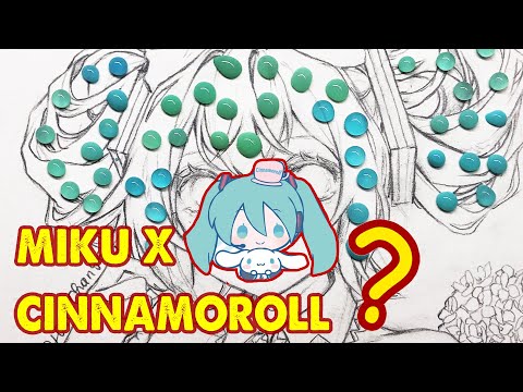 Draw Hatsune Miku x Cinnamoroll - Vocaloid | Huta Chan