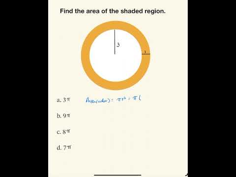 Find The Area Of The Shaded Region | Geometry