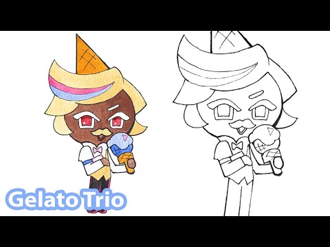 How to draw Gelato Trio | Cookie Run Kingdom